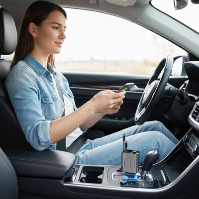 Transmetteur FM Bluetooth espace connecte moderne