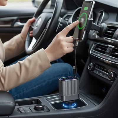 Transmetteur FM Bluetooth installation sans outils