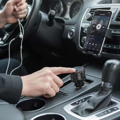 Transmetteur FM Bluetooth interface intuitive