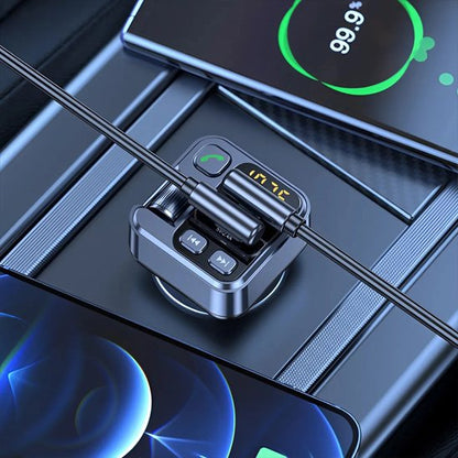 transmetteur FM Bluetooth plusieurs branchements cables