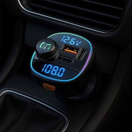 transmetteur FM Bluetooth systeme audio connecte