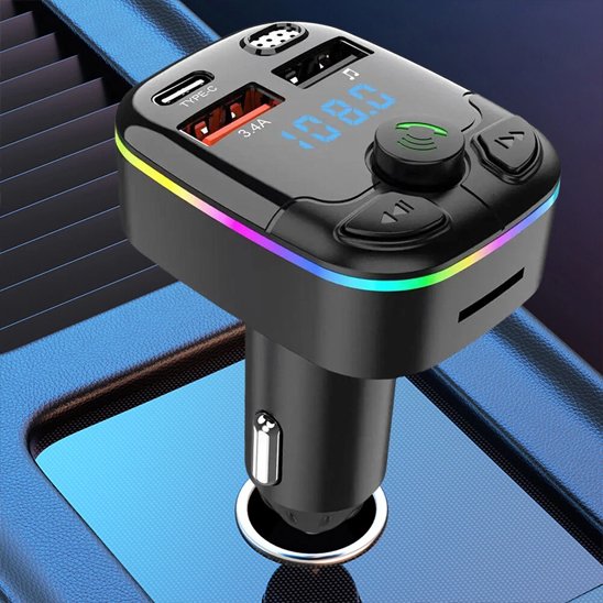 Transmetteur FM Bluetooth charges multiples